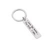 Stainless Steel 'I Love You More' Keychain - Valentine's Day Gift Pendant