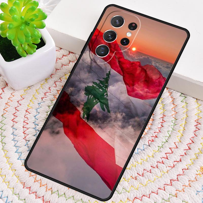 Lebanon Flag Silicone Phone Case For Samsung Galaxy note 10 pro S26 S25 S24 S23 S22 S21 Plus S25Ultra Capa Cover