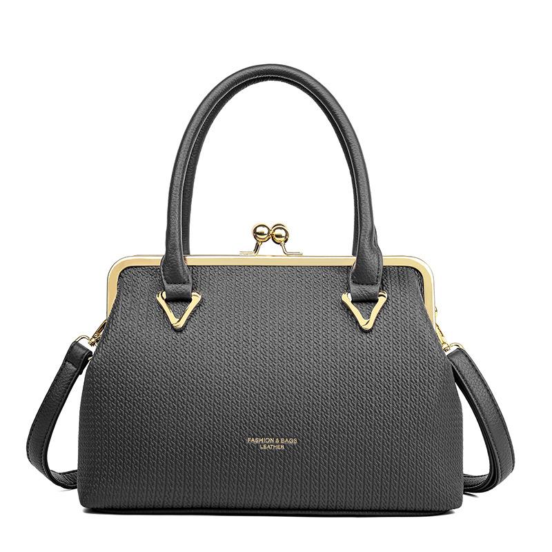 

Hot-selling women s bags large-capacity portable one-shoulder oblique span dinner bags European retro double-layer clip bag factory серый