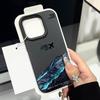 Airplane Mountain Pattern Shockproof Slim Case For iPhone 16 15 Pro Max 14 Pro 13 12 11 Lens Protection TPU Leather Texture Matte Soft Phone Cover