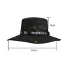 Men s Fisherman Hat Summer Outdoor Fishing Sunscreen Face Cover UV Protection Big Brim Black