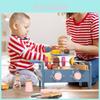 Wooden Simulation Barbecue Rack Cooking Family Interactive Children Toy Set For Interactive Parent Child Fun