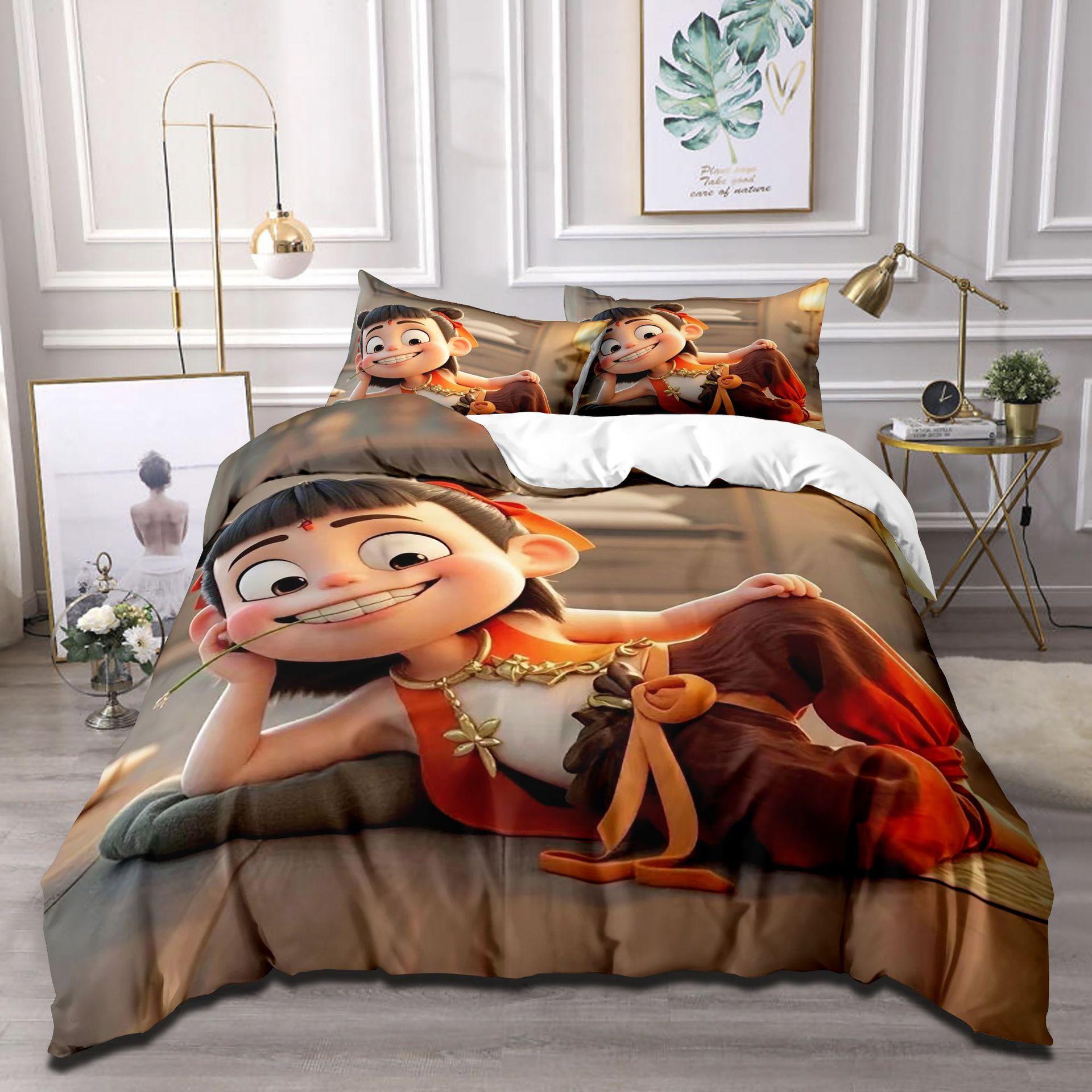 Cartoon Animation Movie Quilt Cover Three-Piece Bedspread 90 * 200 two-piece set
