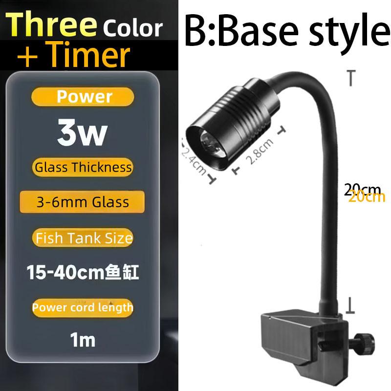 USB Akvaryum Lambası Bitki Büyütme Işığı Süper İnce LED 3W Su Bitkisi Aydınlatması Su Geçirmez Klipsli Lamba Akvaryum İçin