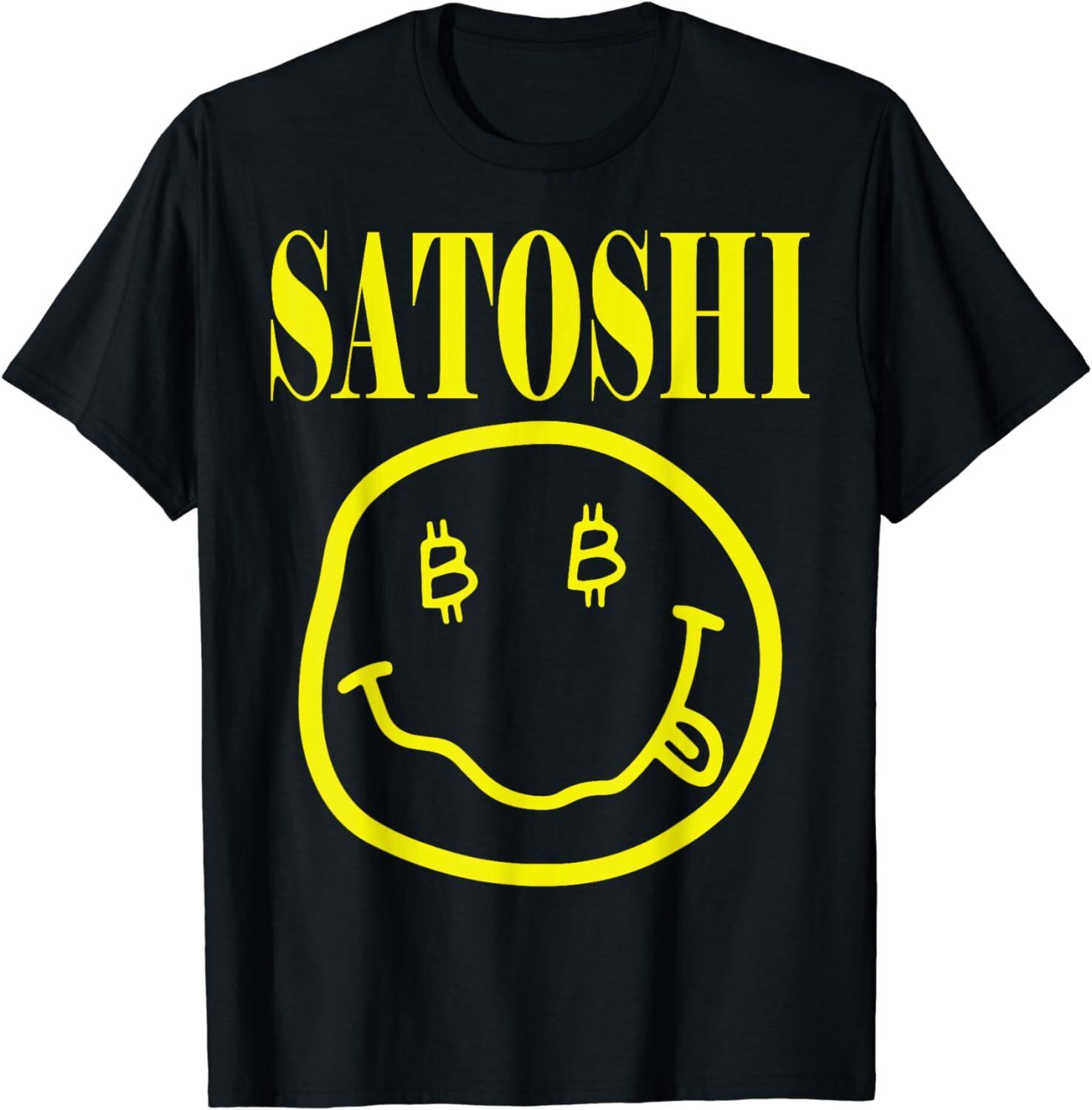 Satoshi Yellow Smile Face Unisex T-Shirt S