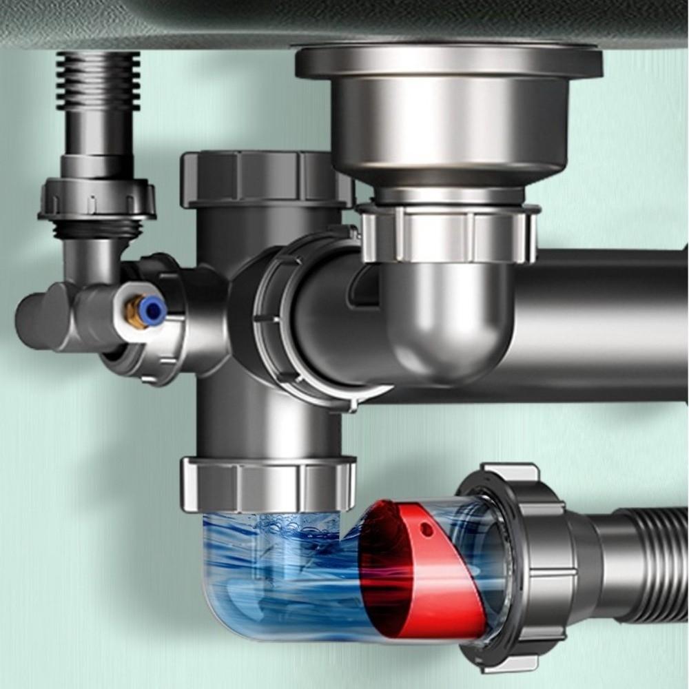 Curved Tube Sink Drain Check Valve Plastic Downpipe Tube Pipeline Accessory Pipeline Accessory