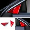 Fit For 2018-2020 Toyota Camry ABS Red Interior Door Triangle Pillar Cover Trim