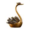 Creative Swan Plate Incense Burner Auspicious Cloud Blessing Decoration Home Ornaments Crafts Birthday Gift