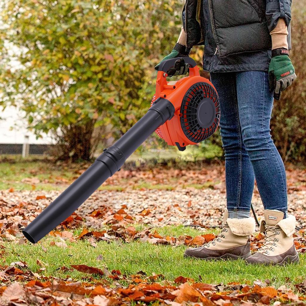 Gas Leaf Blower 25.4CC 2-Stroke 4.59ft³/h Commercial Handheld Gas Leaf Blower Grass Lawn Yard Dust Blowing Cleaning Tool