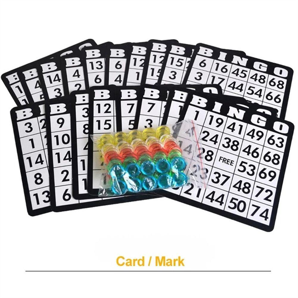 150 Token Markers Bingo Game Cage 18 Card Classic Bingo Cage Bingo Machine  Christmas Gift