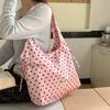 Spring New Products Sparkling Satin Polka Dot Tether Bow Sweet Style Large-capacity Bag Women