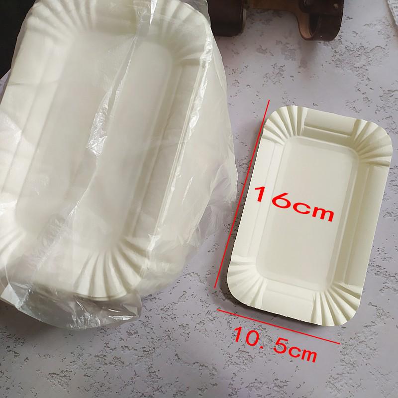 Kindergarten Handmade Disposable Paper Plates: Round & Rectangular for BBQ, Cakes, Bread, and Painting.