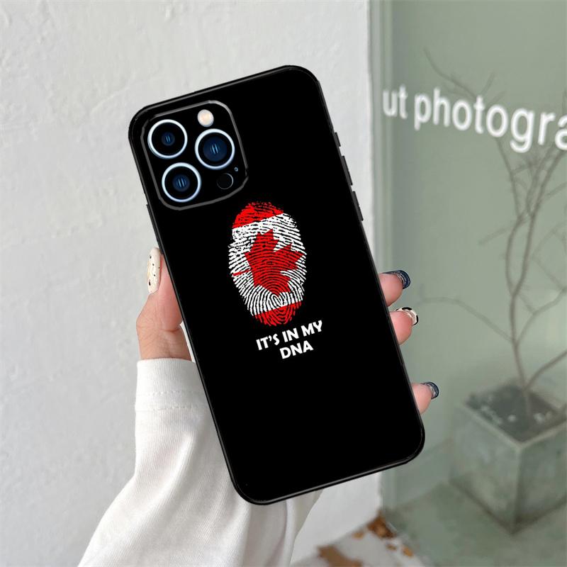 Canada Canadian Flag Silicone Soft Case For iPhone 17 Air 11 14 15 16 Pro Max 12 13 Mini 16e 16 Plus Back Cover