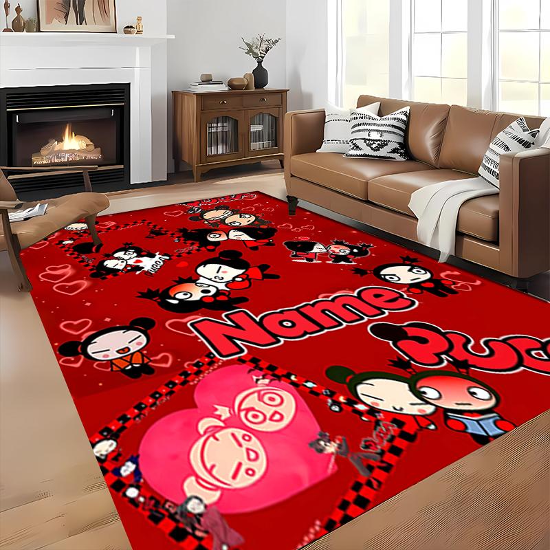 Custom Personalization Pucca Area Rug - Perfect For Kitchen, Bathroom,Laundry Room Decor Large Size Available,Gift All Seasons