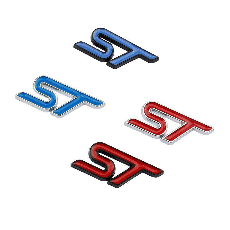 Mondeo Focus Fiesta Ecosport Kuga Everest Modified Sports ST Logo RS Logo Center Console Emblem Car Steering Wheel Badge Decorative Stickers