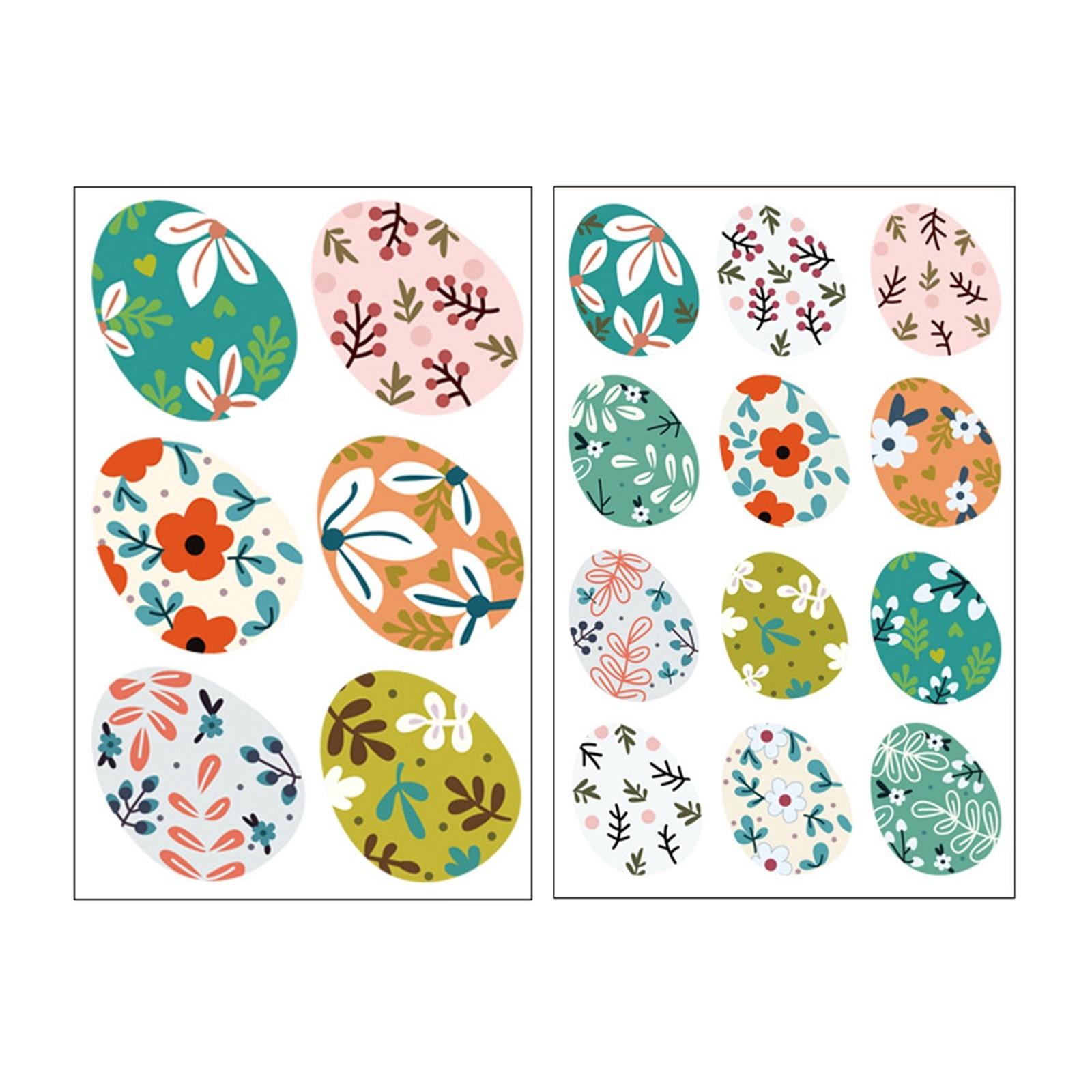 

Наклейка на окно с изображением пасхального кролика, статическая наклейка, двухсторонняя наклейка на видимое стекло, наклейка для украшения окна One Size