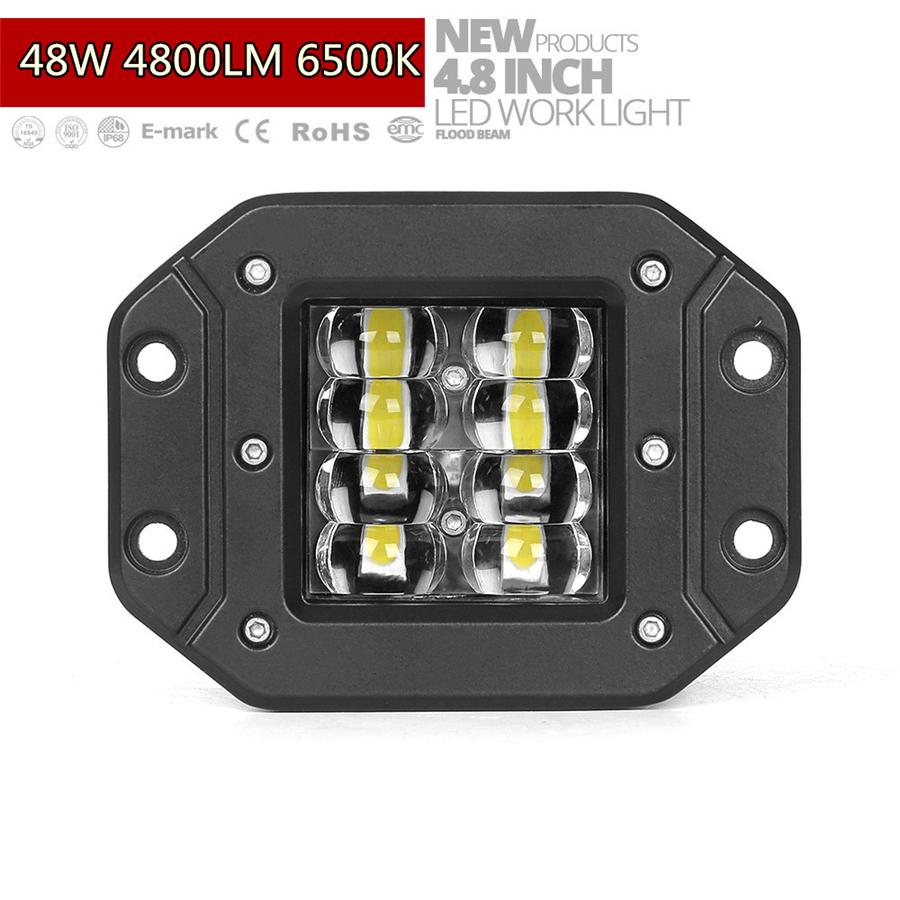 

Универсальные 2 шт. алюминиевые светодиодные модули для скрытой установки 96 Вт 9600 лм точечный/заливаемый комбинированный внедорожный светодиодный модуль, скрытые фары для вождения, рабочие фары