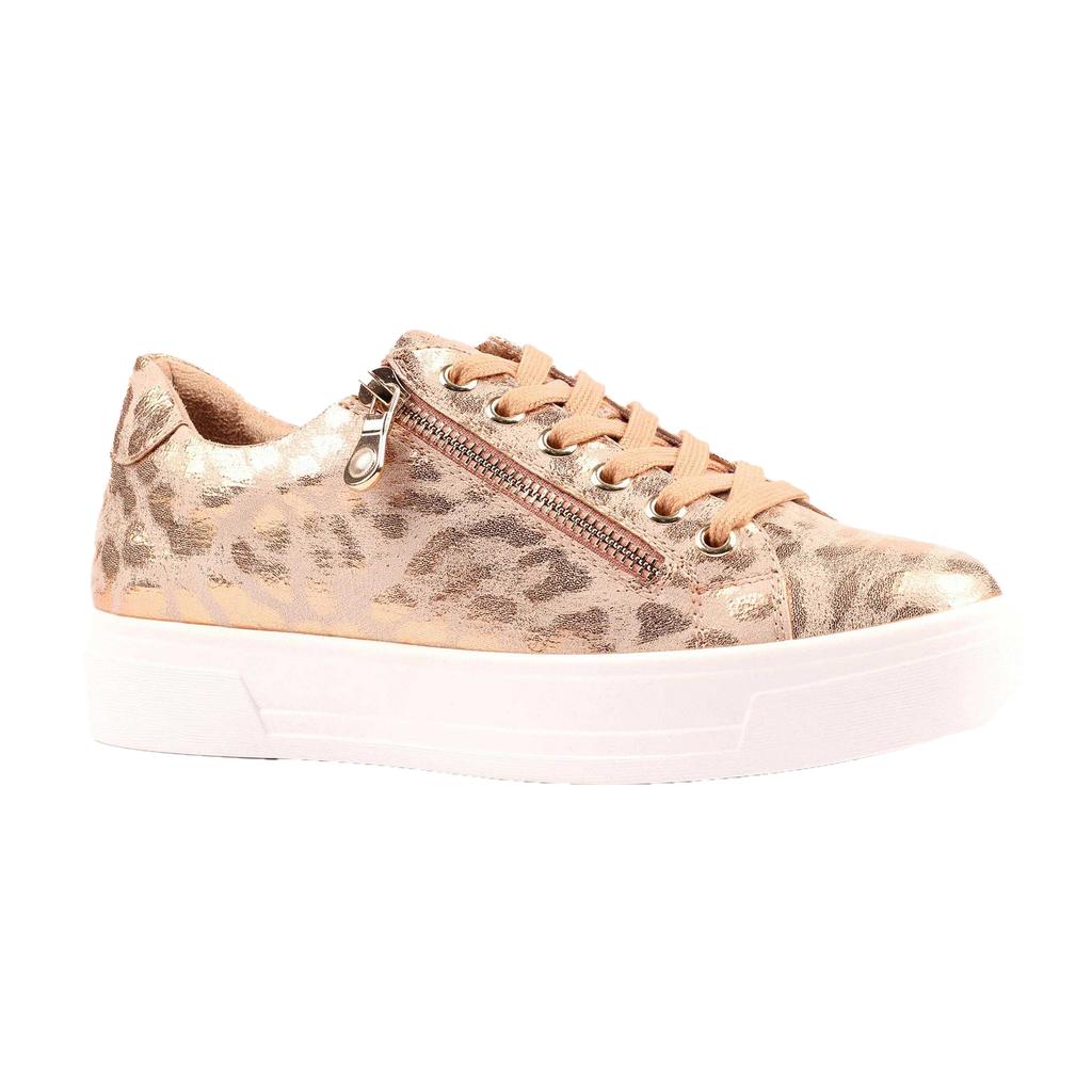 Lunar Womens/Ladies Charm ll Animal Print Trainers