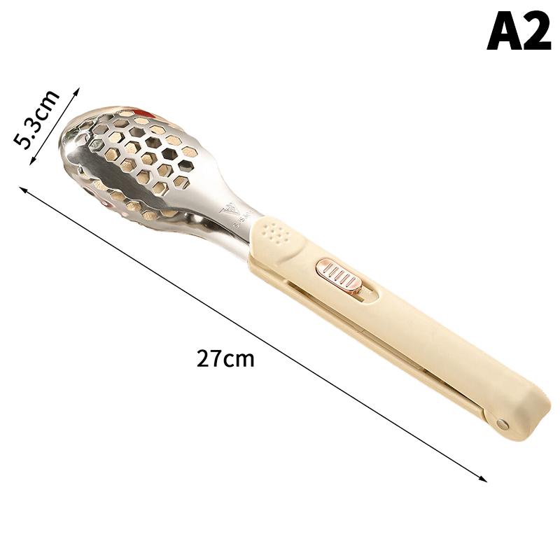 Stainless Steel Food Tongs Household Kitchen Thickened Heat-resistant Steak Tongs Food Buffet Barbecue Roasted Meat Bread Clips