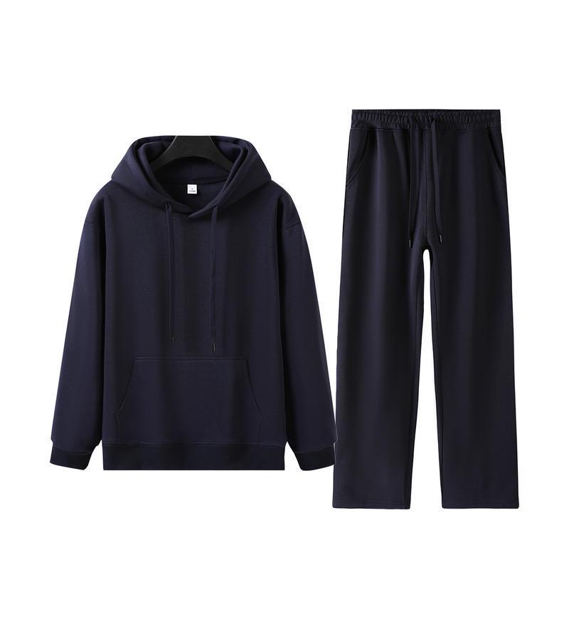 Women's Trendy Loose Drop Shoulder Hoodie & Wide Leg Sweatpants Set - Autumn/Winter Collection