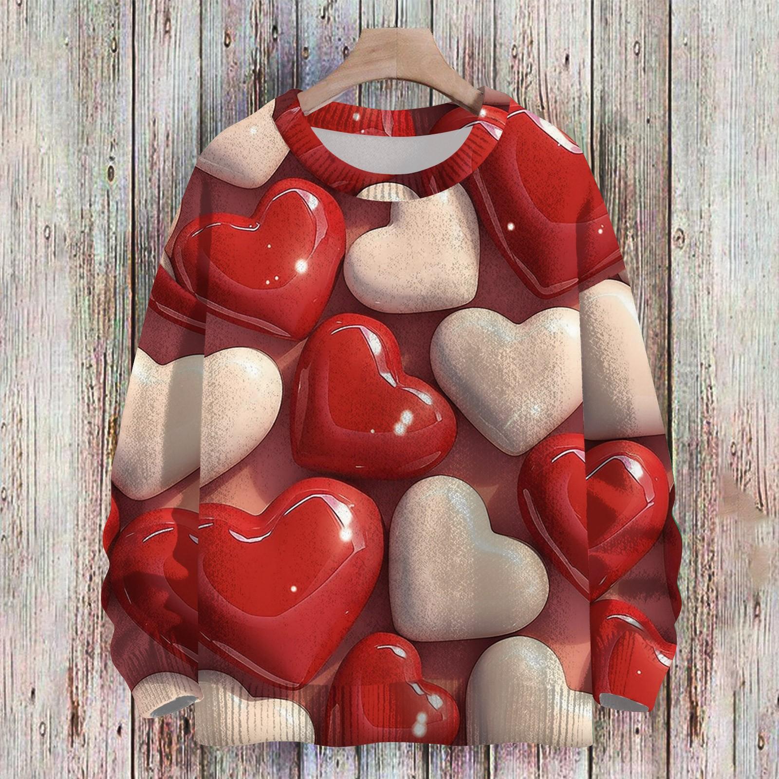 

Рождественские толстовки для женщин Вязаный свитер Милая рубашка Осенний свитер с круглым вырезом Топы XL белый