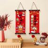 1 Pair Velvet Horse Year Hanging Pendant Traditional New Year Door Couplet  Living Room