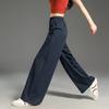 Women's Spring Elastic Waist Straight Leg Casual Pants