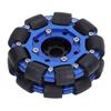 Robot Omnidirectional Wheel Omni Wheel 4in Omnidirectional Aluminium Alloy Hub Component Part for Robot  DIY