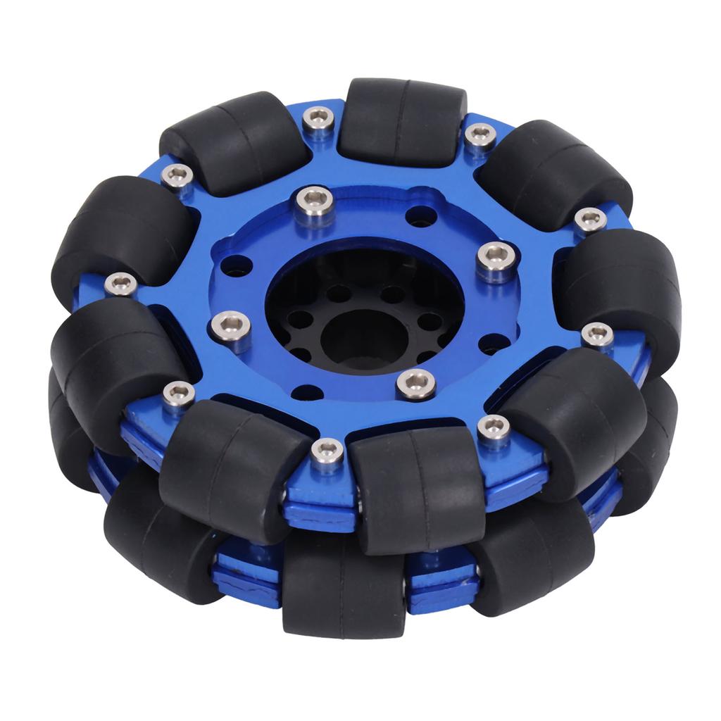 Robot Omnidirectional Wheel Omni Wheel 4in Omnidirectional Aluminium Alloy Hub Component Part for Robot DIY