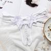 1Pc Solid Color Sexy Lace Panties Transparent Lingerie Open Crotch Briefs Underwear Women Thongs Nylon Pearl