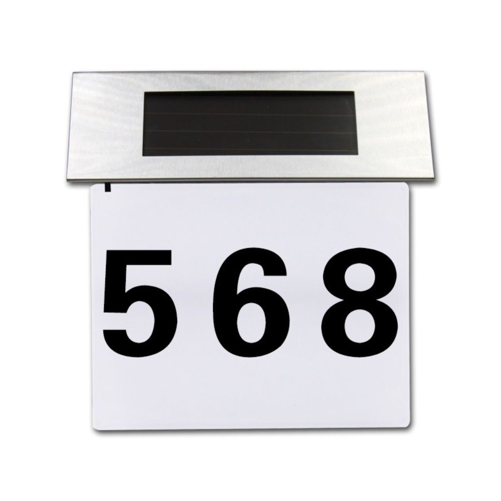 Rainproof LED Address Sign Solar-Powered Solar Lights for Outside LED Door Sign Light  Yard