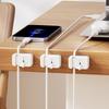Cable Organizer Cord Holder Wire Organizer Wire Clip Management Keeper Adhesive for Charger Desktop Car Nightstand Phone Wall