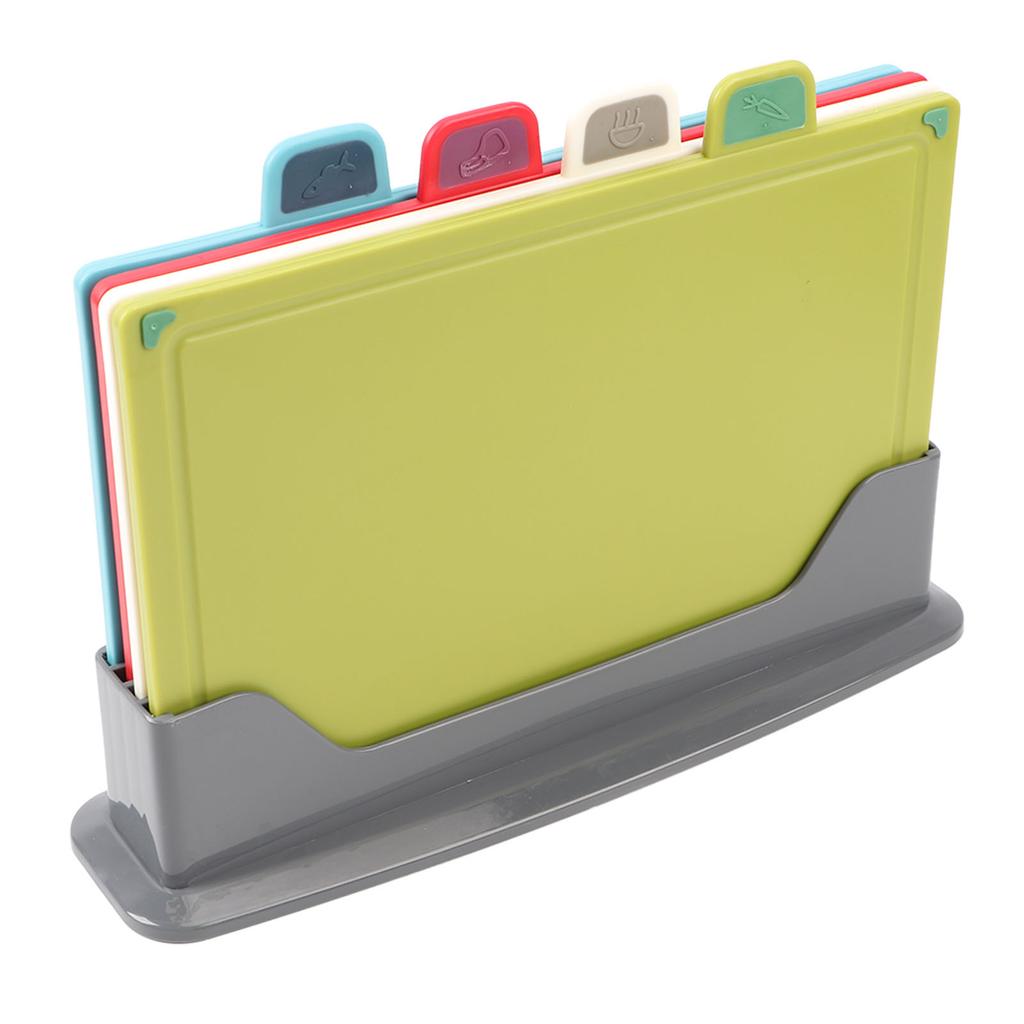 4 Piece Cutting Board Set Thickened Cutting Boards for Kitchen Meat Fruits Vegetables