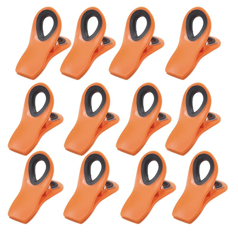 12Pcs Fridge Magnets Food Sealing Clips Chip Bag Clip Magnetic Refrigerator Decor Kitchen Message Board Reminder Notepad Sticker