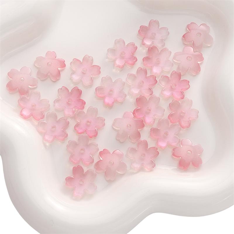 

10шт хрустальные бусины цветок свободные бусины-разделители для изготовления ювелирных изделий DIY браслет ожерелье 15mm розовый