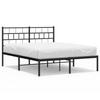 VidaXL Metal Bed Frame with Black Headboard 120x200 Cm 355657