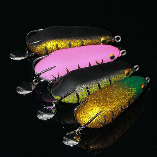 25g 86mm Frog Baits Vivid Pattern Easy to Throw 3D Eyes Thunder Fishing Lures Black Fish Fake Frogs for Outdoor
