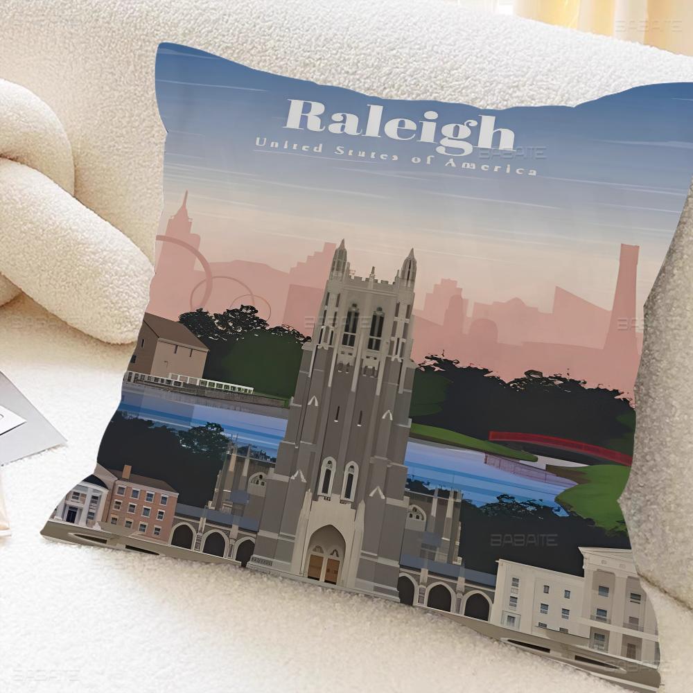 World Cities Travel Pillow Anime Pillow Sofa Bed Head Pillow Cover Cushion Cover 45x45 Cm Fashion