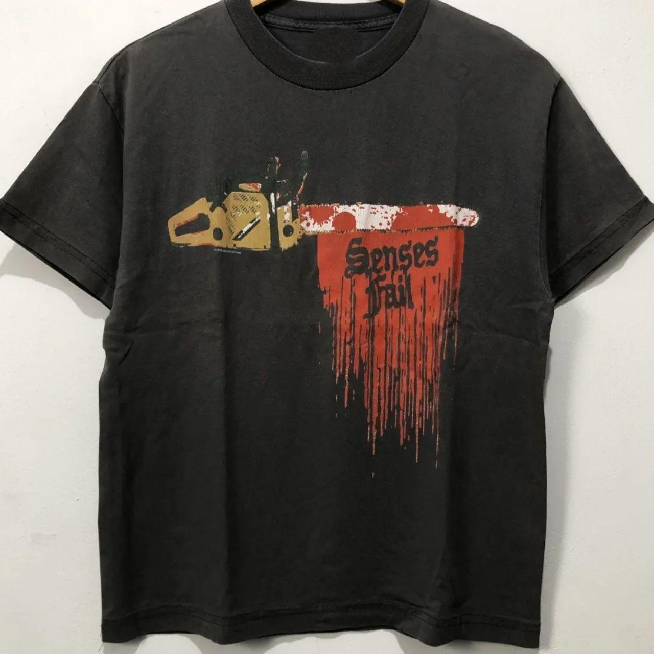 Senses fail band chainsaw tshirt , vintage music tshirt Unisex T-Shirt S