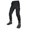 Motorcycle riding jeans casual locomotive anti-drop and windproof Kevlar tooling pants men's four-season protective gear adjustable