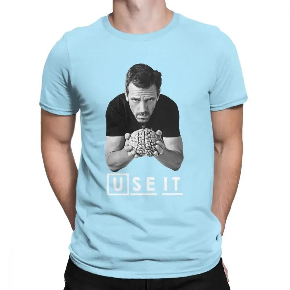 House MD Męska Koszulka DDrr House Użyj tego Zabawne Góry Bawełniana Koszulka z Krótkim Rękawem Niestandardowa Męska Koszulka Letnia Streetwear Duży Rozmiar