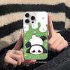 Anime Panda Water Ripple Phone Case For iPhone 17 16 11 12 13 14 15 Pro Max Plus Back Cover
