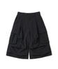 NOT4NERD Knee Tuck Parachute Cargo Bermuda Shorts - Black