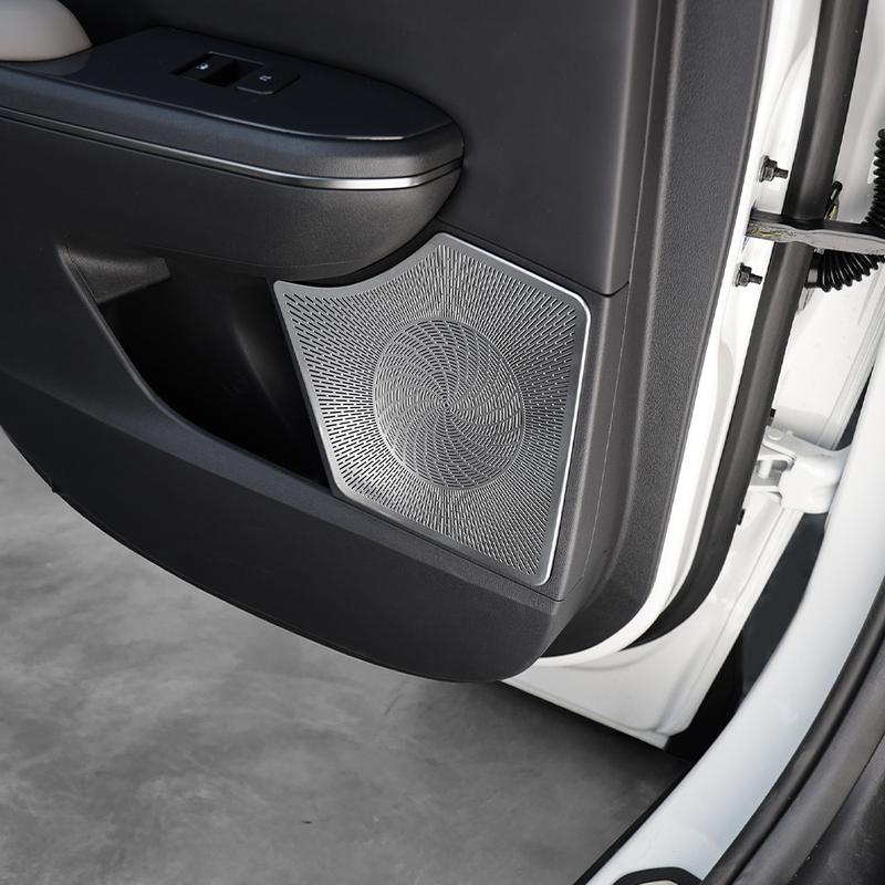 For KIA EV5 2024 2025 LHD/RHD Car Door Speaker Horn Protective Covers Interior Trim Accessories Stainless Steel Material