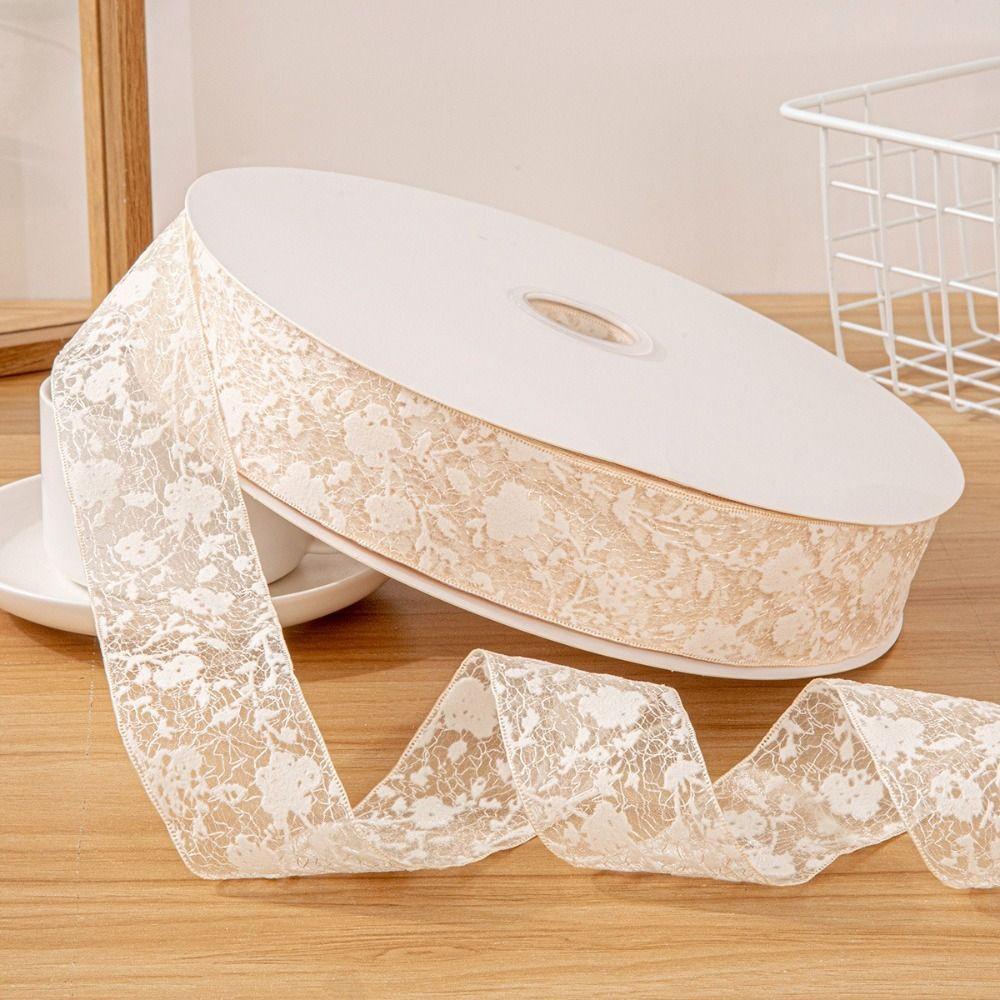 5cm Hollow Lace Ribbons 10 Yards Gifts Packaging Material New Chiffon Ribbon