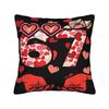 67 Meme Six Seven Valentine  Heart Pillow Cover  Novelty Pillow Case For Sofa Home Decoration Soft Pillowcases Gift