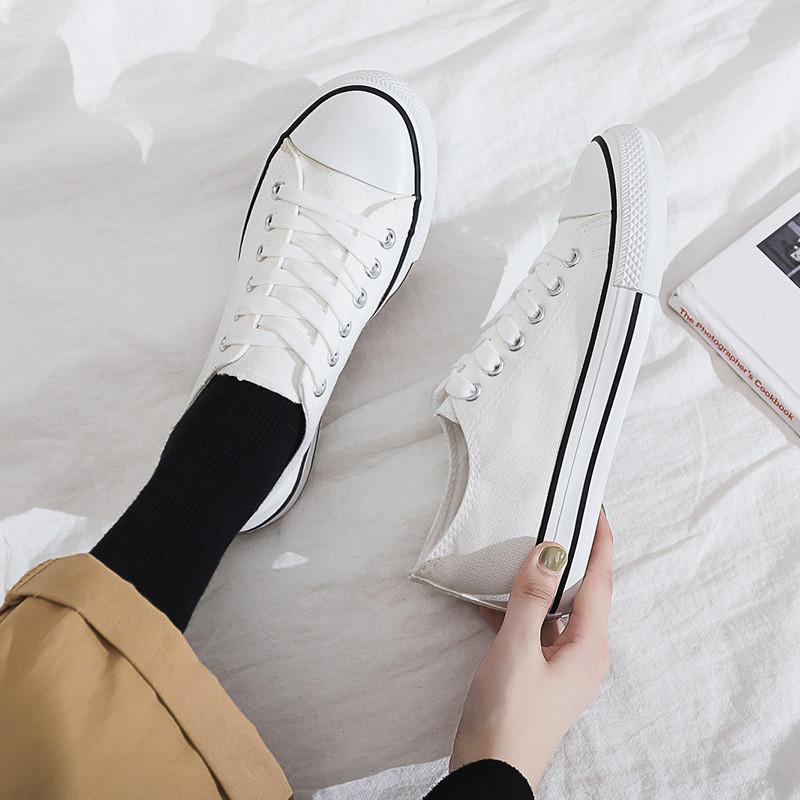 2025 Summer New Canvas Shoes Female Students 1970s High-top Lace-up Korean Version Sneakers Ing Trendy Versatile Board Shoes