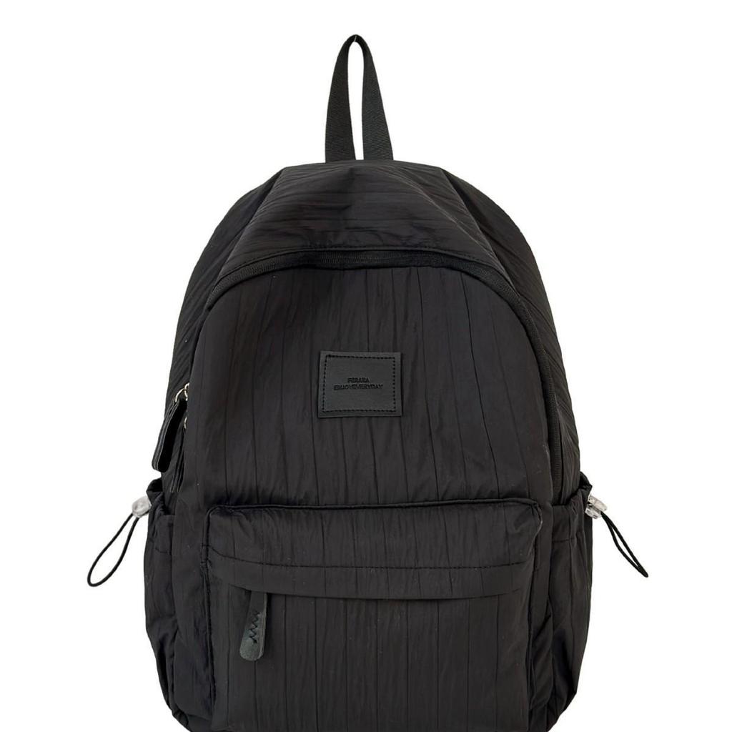 Schoolbag Korean School Bag Junior High School Girls Large Capacity Solid Color Lightweight Primary School Backpack High Value Versatile Backpack