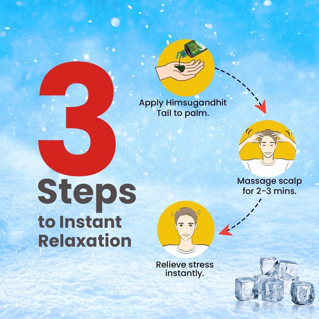 Baidyanath Himsugandhit Tel 200 ml X Pack of 2 Cooling Ayurvedic Hair Oil for Relaxed Mind and Sleep