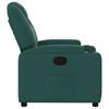 Relaxation Armchair Dark Green Fabric